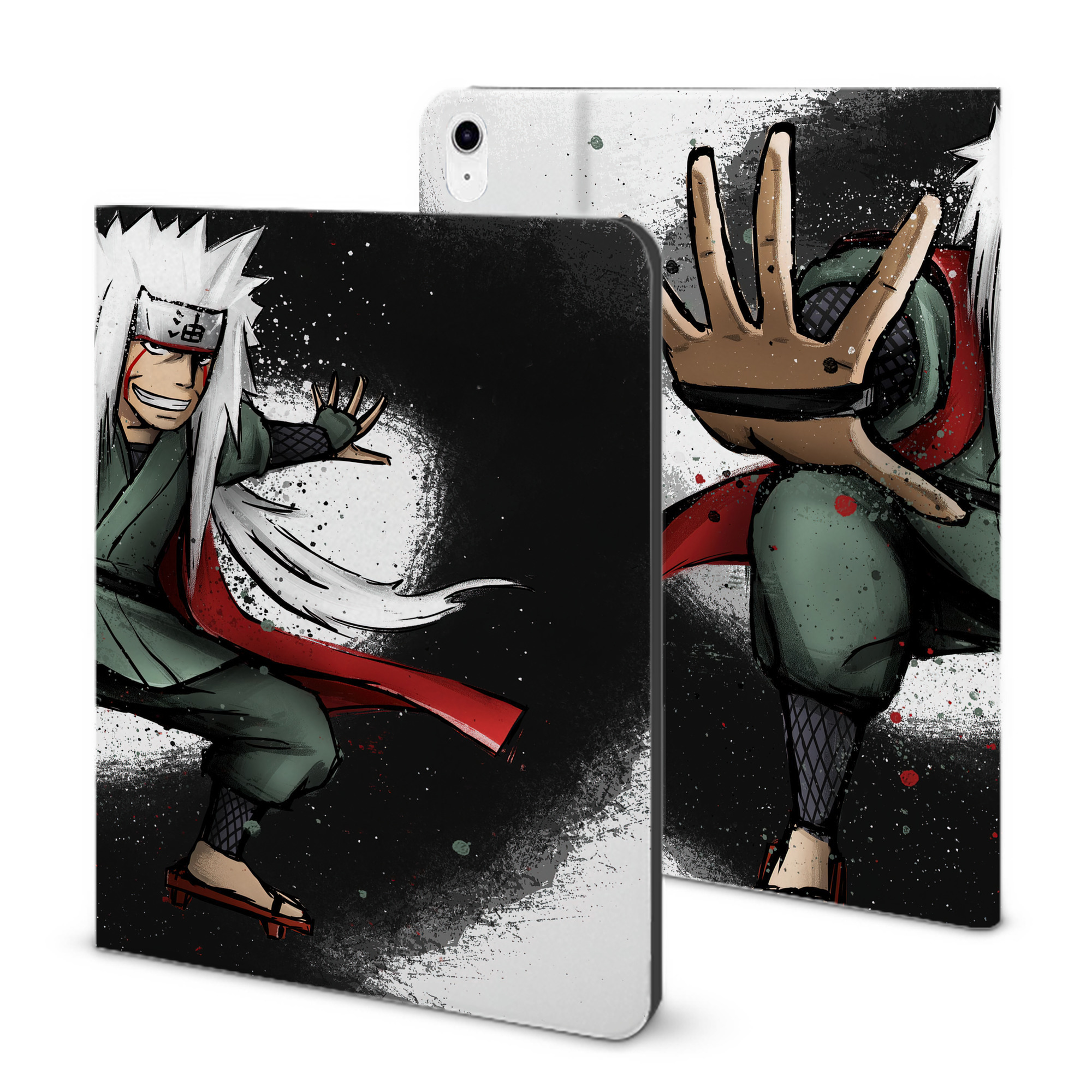 （画像用） NARUTO -ナルト- NARUTO -ナルト- 疾風伝 IPad ケース ブック型 PUレザー TPU 耐衝撃 軽量 薄型 ペン収納なし 全面保護 IPad 各モデル対応